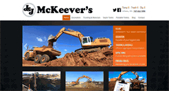 Desktop Screenshot of mckeeverexcavating.com