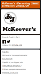 Mobile Screenshot of mckeeverexcavating.com